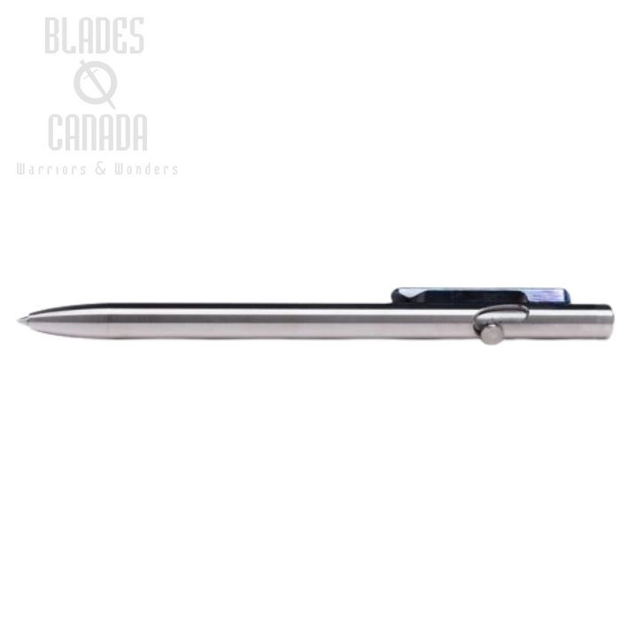 (image for) Tactile Turn Slim Bolt Action Pen Standard - Titanium w/ Timascus Clip
